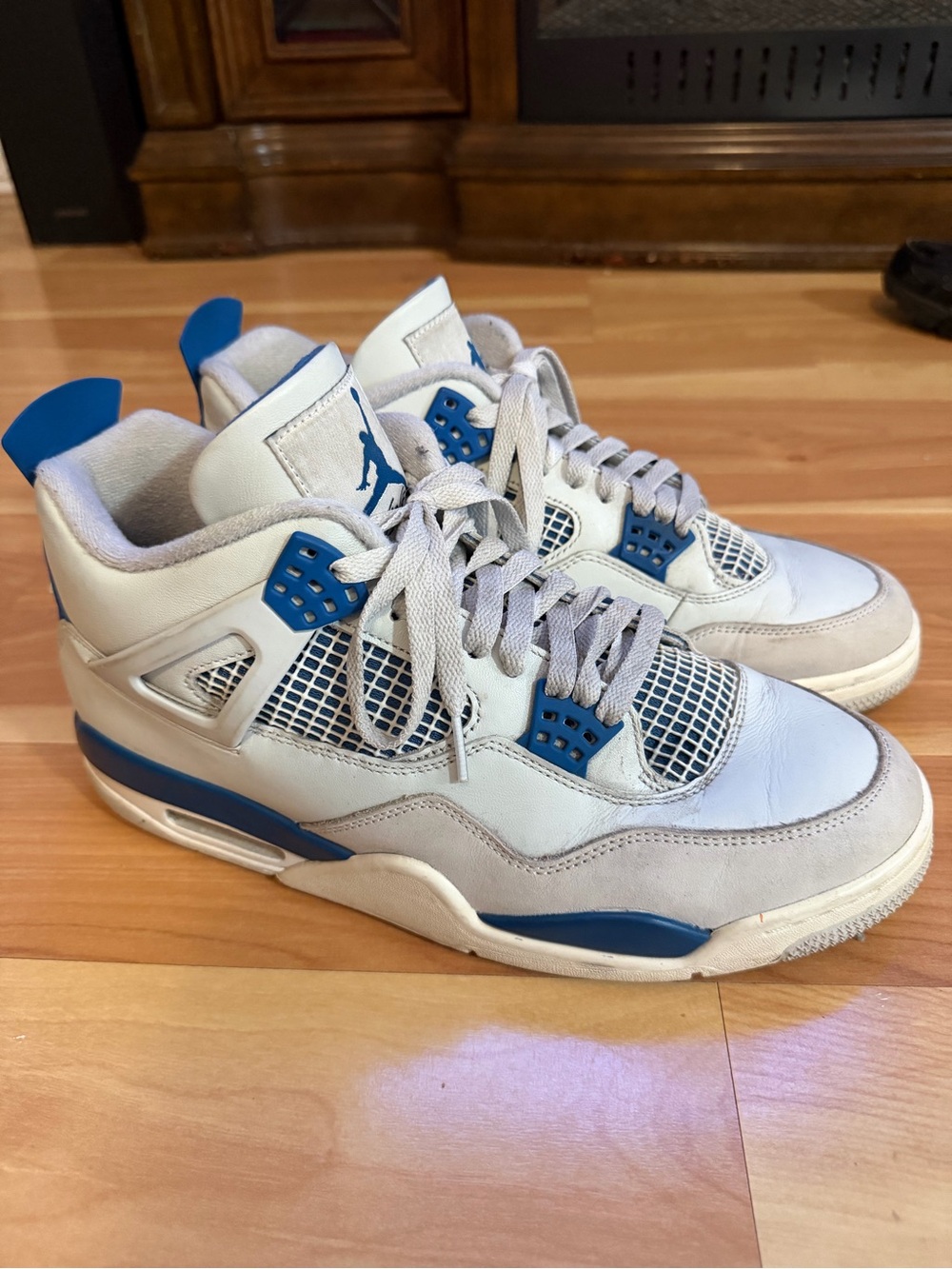 Mens Jordan Force Military Blue Retro High-Top Sneakers